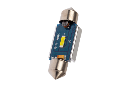 LED Glödlampa 12V/24V Socket: SV8.5, 2-pack